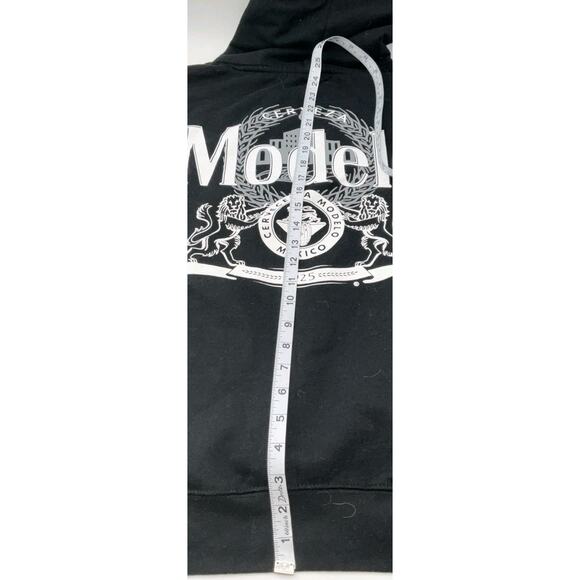 Cerveza Modelo Brown Pullover Hoodie Sweatshirt Men's Large Logo Back Print NWT - Picture 7 of 8